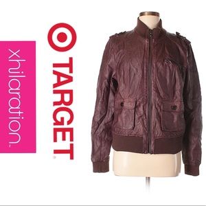 Brown Faux Leather Jacket